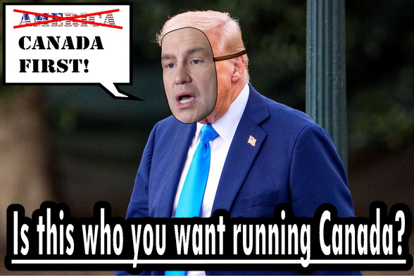 Meme of PP faking Canada first