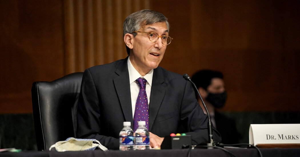 The Food and Drug Administration’s top vaccine official, Dr. Peter Marks, resigned Friday.