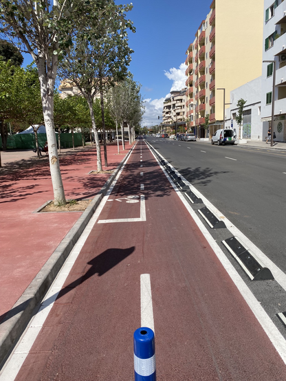 Weiterer Verlauf des Fahrradweges