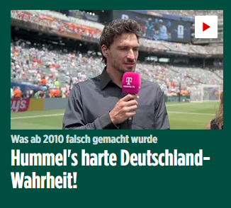Schlagzeile "Was ab 2010 falsch gemacht wurde: Hummel's harte Deutschland-Wahrheit!"
