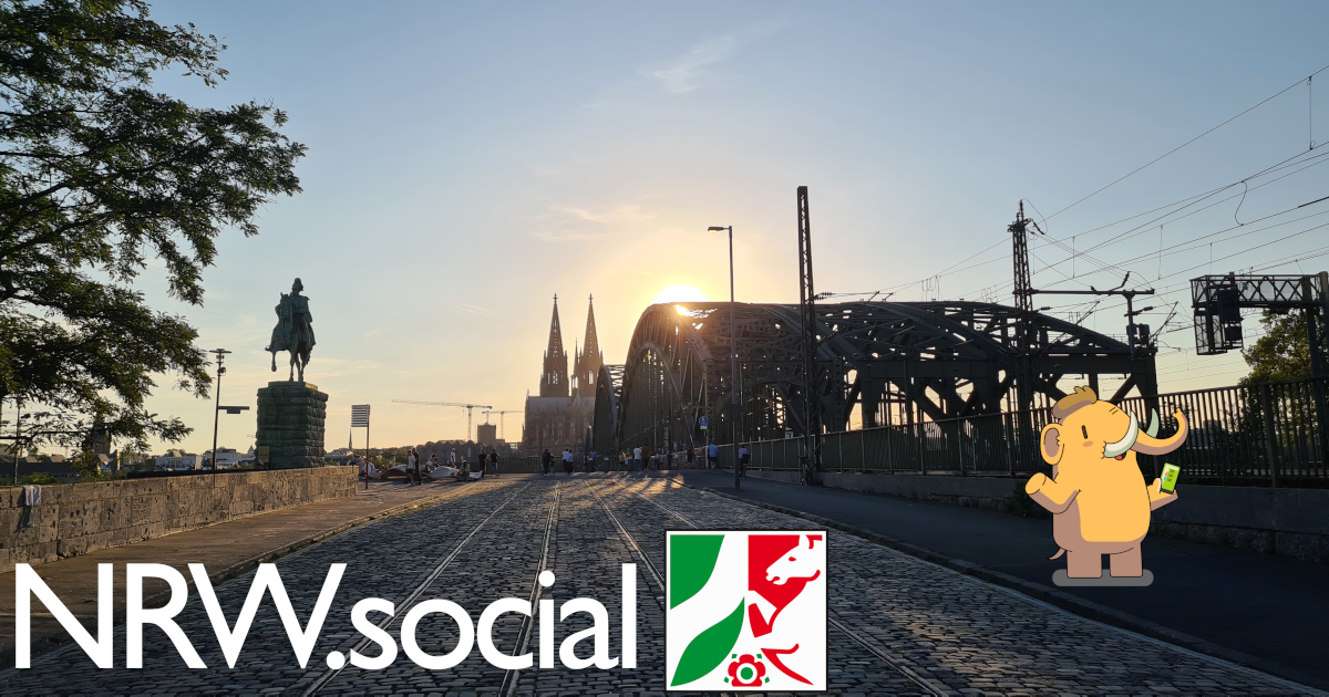 Wir sind eine freundliche Mastodon Instanz aus Nordrhein-Westfalen. Ob NRW'ler oder NRW-Sympathifanten, jeder ist hier willkommen.